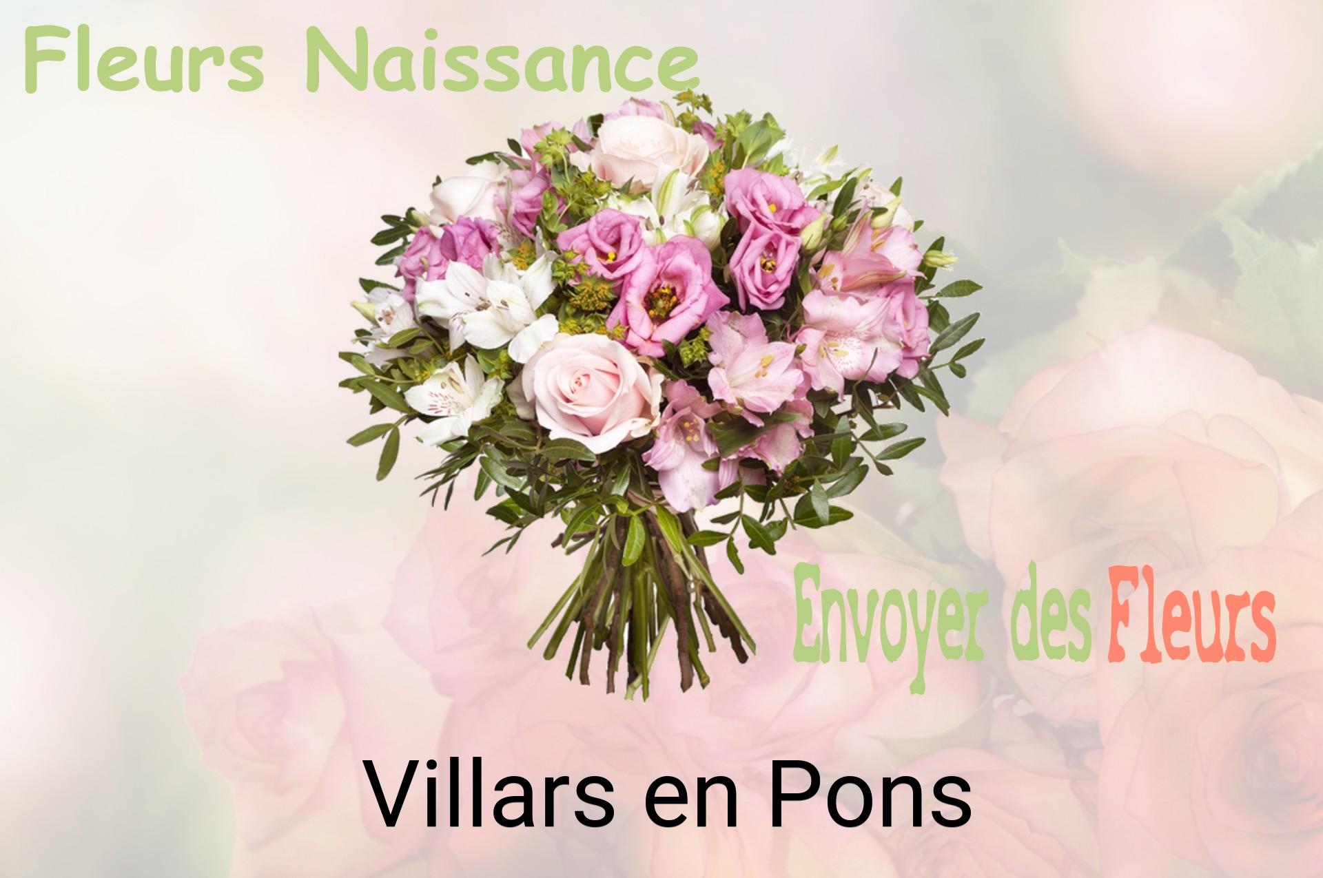 Bouquet de fleurs de naissance livré à Villars-en-Pons